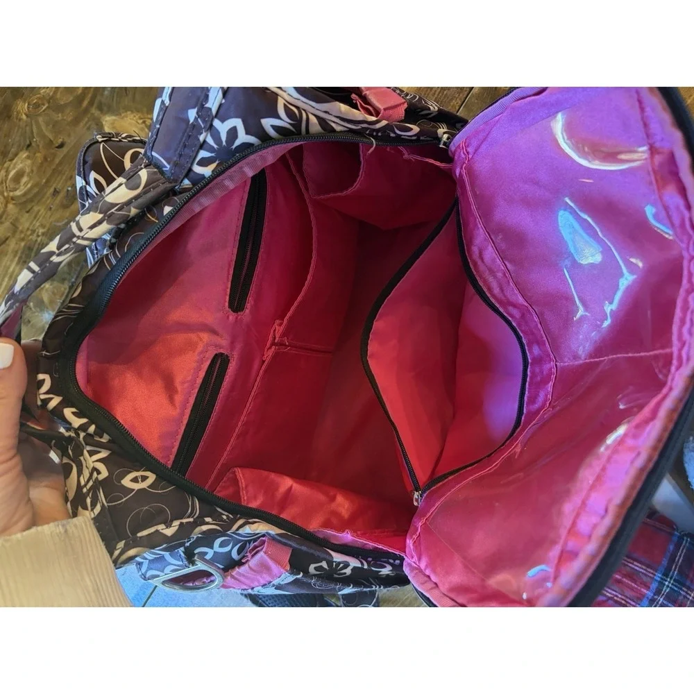 Ju Ju Be Convertible Large Diaper Bag Paisley Good Condition